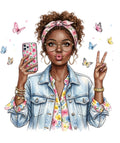 Floral Chic Digital Illustration